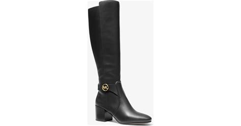 michael kors leather devon|Michael Kors leather boots.